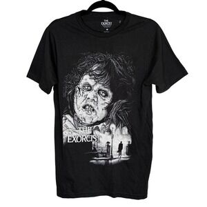 Halloween The Exorcist Graphic T Shirt M Crewneck Short Sleeve Regan Scary NEW